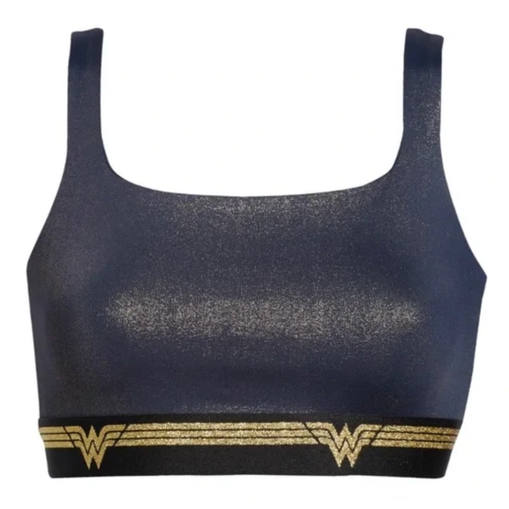 EleVen by Venus Williams Navy Blue and Gold Wonder Woman Sports Bra